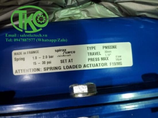 Picture of Actuators PN5333 Spirax Sarco PN9336E Spirax Sarco PN1633A4