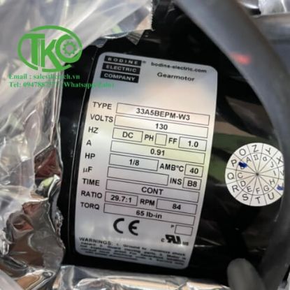 Picture of Bodine gear box 33A5BEPM-W3