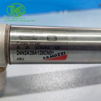 Picture of Xi lanh 24N2A16A025 Camozzi 24N2A25A125CN01