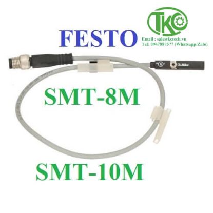 Picture of Cảm biến Festo SMT-10M-PS-24V-E-0,3-L-M8D(551375)