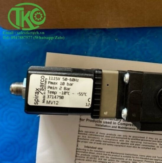 Van MV11 Spirax Sarco MV14,MV12,MV13 - Công Ty TNHH Thương Mại Kỹ Thuật TKC