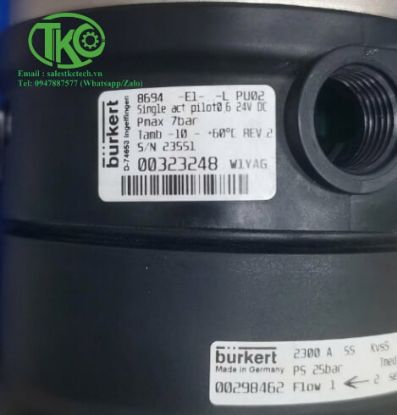 Picture of Bộ định vị điện khí nén 00298462 Burkert 8694 code 00323248